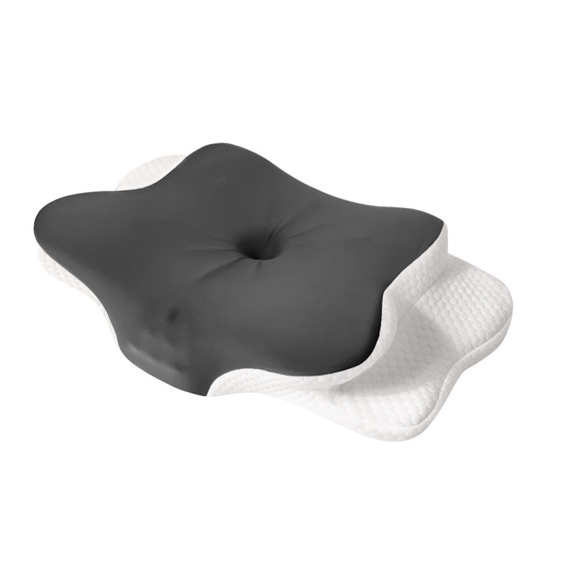PIKTECH Ergonomic Memory Foam Pillow, 25°C Cooling Ice Silk Neck Support Pillow for Sleeping, Slow Rebound Zero Pressure Side/Back Sleepers, Removable & Washable, Adult Unisex.