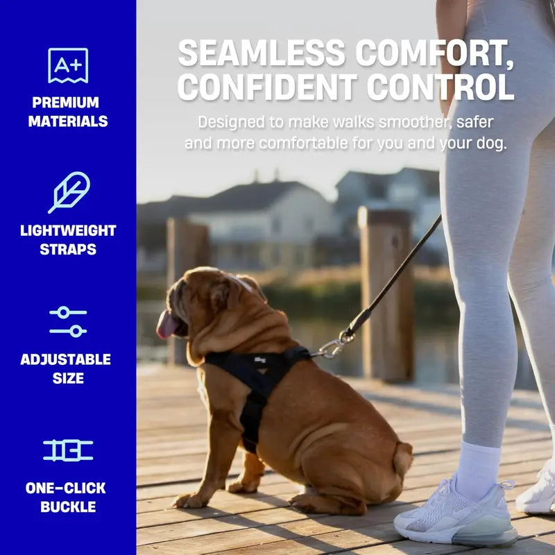 🐕 Fit for every breed! From XXS to XL, our adjustable dog harness offers a customised fit. No tugging, just comfortable walks. 🐾