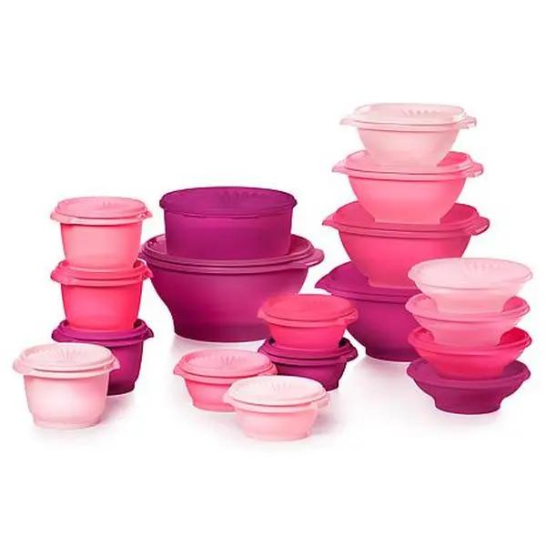 🔥BUY 2 GET 1 FREE!!!-🥣Tupperware Heritage Collection, 36-Piece Vintage Pastel Set (18 Containers + 18 Lids)