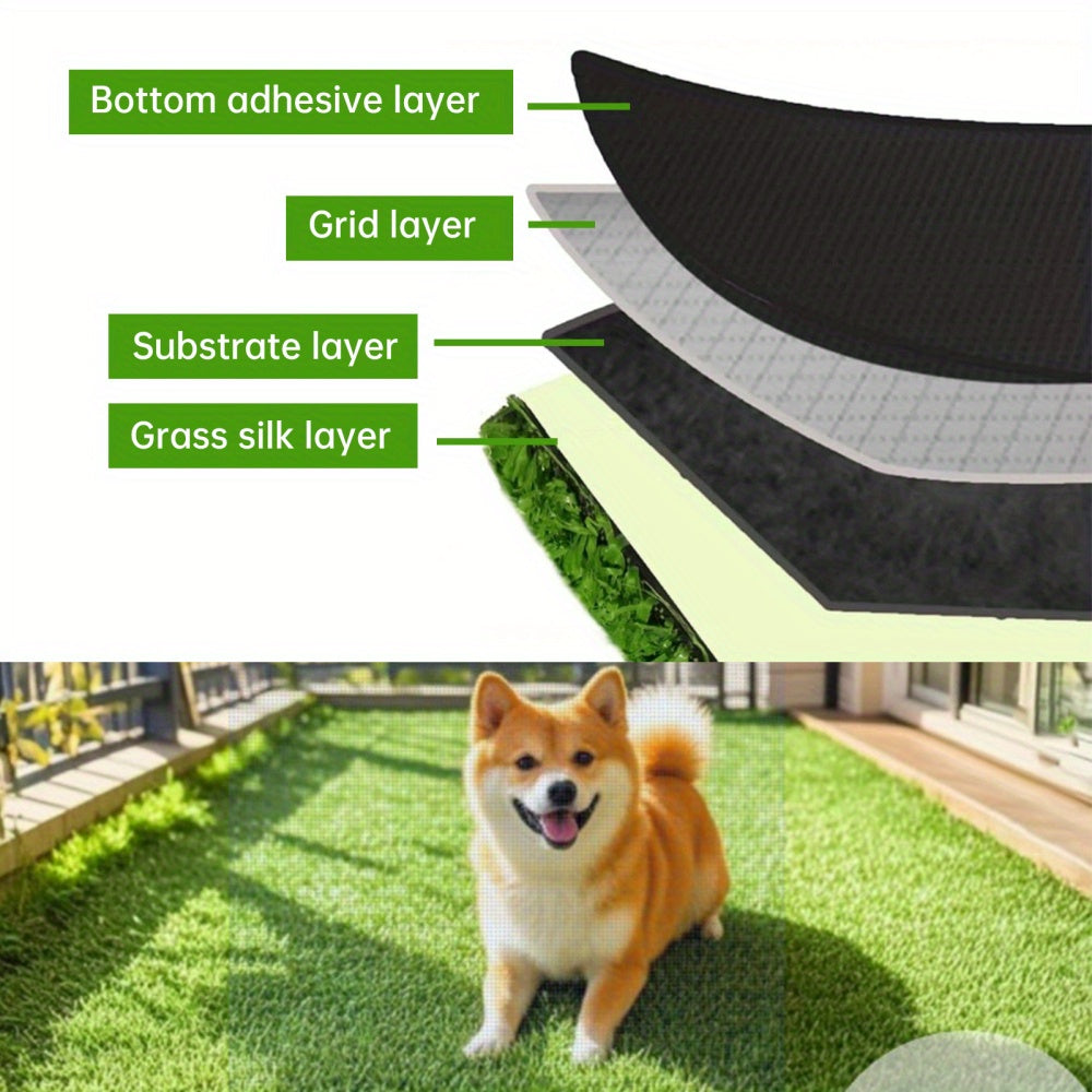 Waterproof Custom Cut Synthetic Lawn for Yard Patio Roof Dog Area