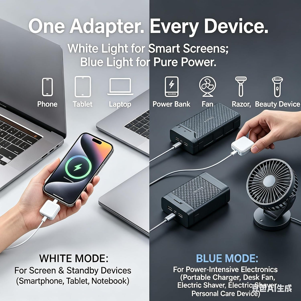🔥Great Value 140W Smart Auto Stop Charging Adapter, USB-C Fast Charger with Physical Cut-Off, Automatic Power-Off Timer for Phone, Tablet & All USB Devices, Prevents Overcharging, Extends Battery Life