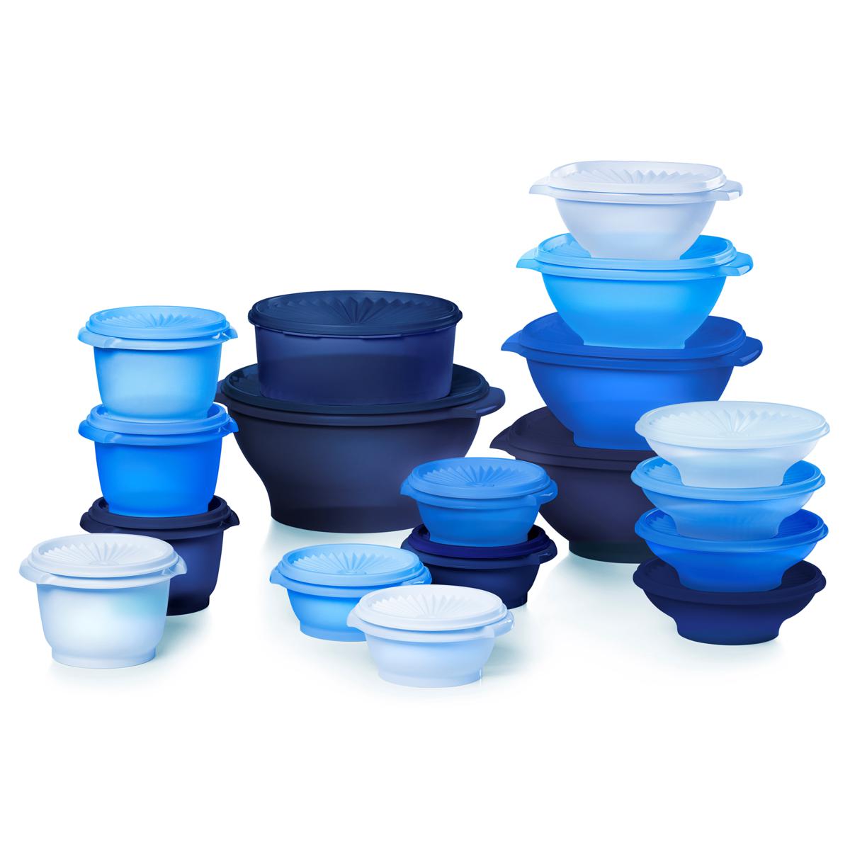 🔥BUY 2 GET 1 FREE!!!-🥣Tupperware Heritage Collection, 36-Piece Vintage Pastel Set (18 Containers + 18 Lids)